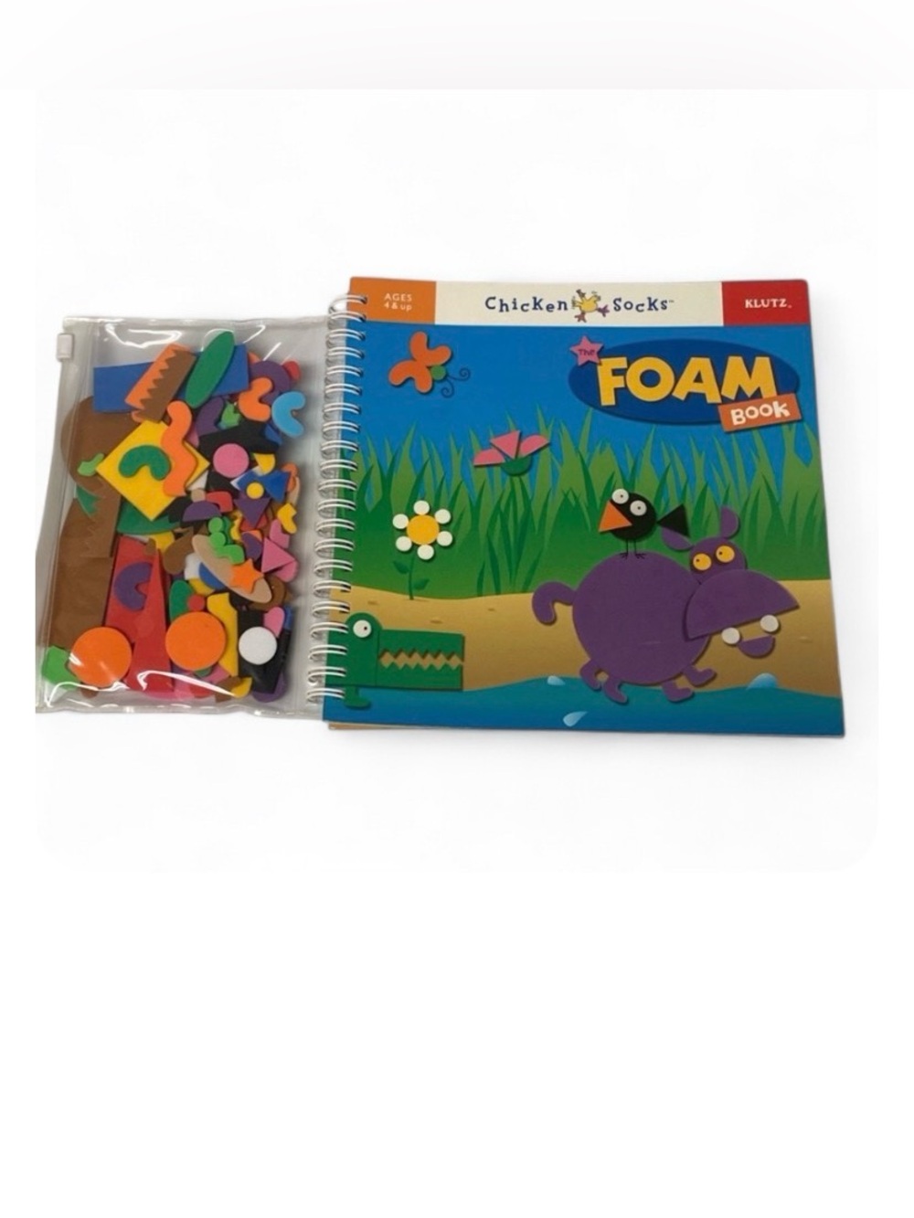 Klutz Chicken Socks Foam Craft Book Kids Activity Kit Ages 4+ DIY Set